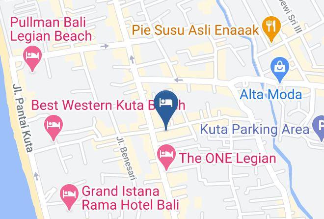 Badung Regency - Gana Inn Legian Maps