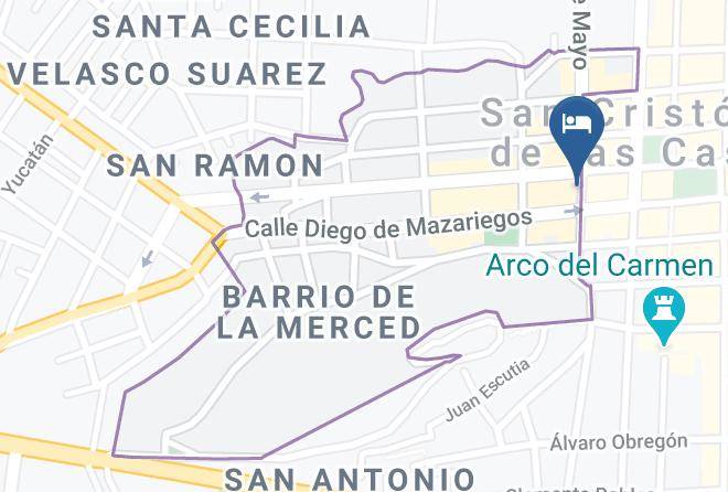 San Cristobal De Las Casas - Ganesha Hotel Maps
