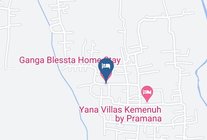Gianyar Regency - Ganga Blessta Home Stay Maps