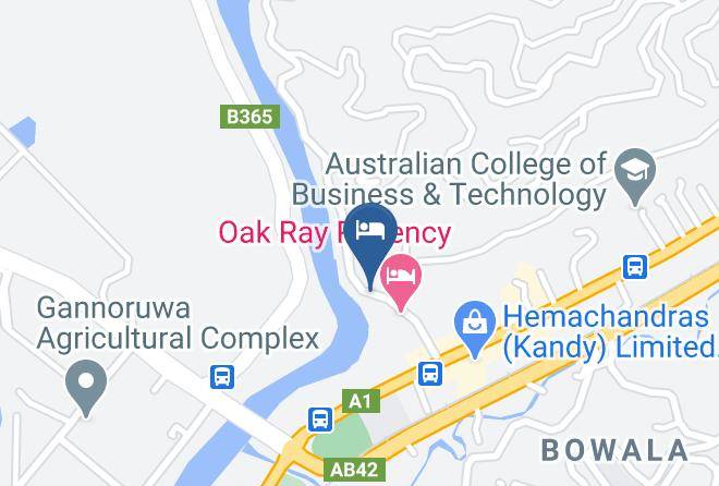 Kandy - Gangaaddara Hotel Maps