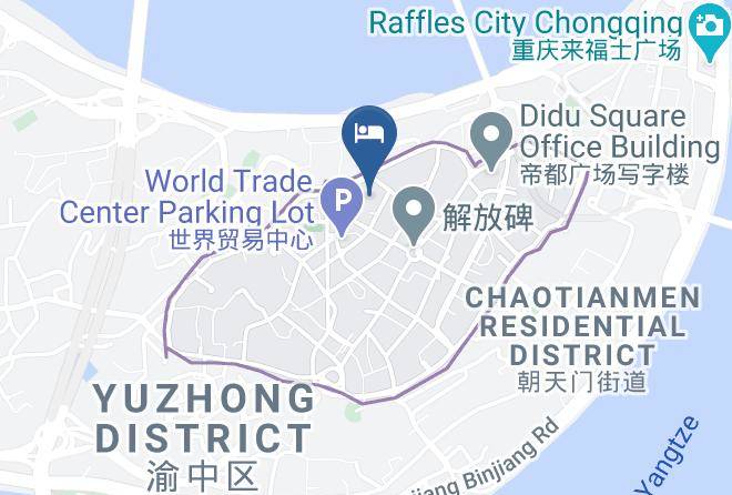 Yuzhong District - Gangqiao Hotel Chongqing Jiefangbei Maps