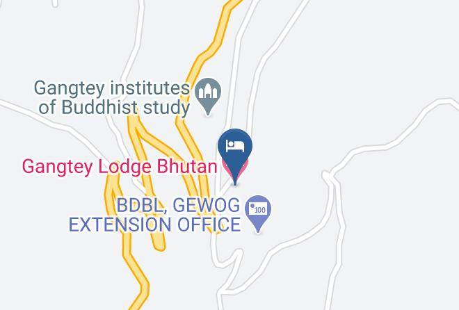 Wangdi Phodrang - Gangtey Lodge Bhutan Maps