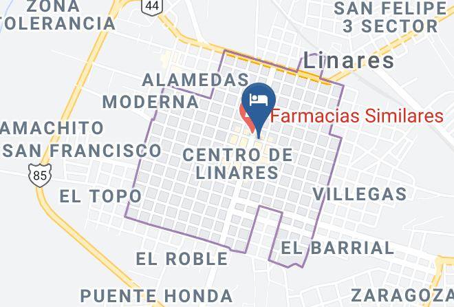 Linares - Garcia's Suites Y Hotel Maps