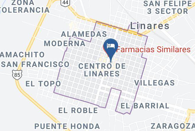 Linares - Garcias Suites Ejecutivas Y Hotel Maps