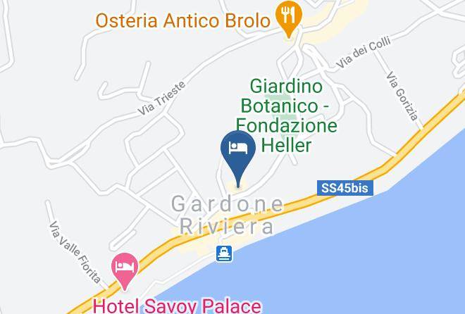 Garda Palace Hotel Gardone Garda Lake Hotel Map
