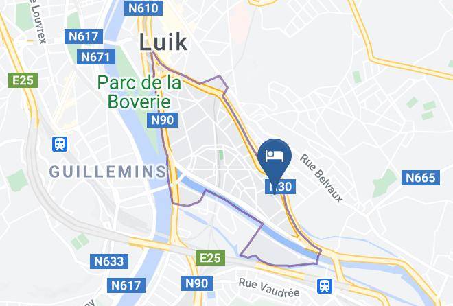 Liege - Garden & Breakfast Sprl Maps