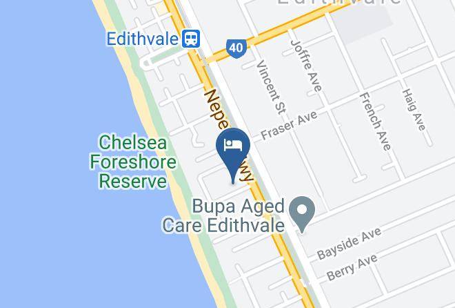 Kingston - Garden Bungalow On The Beach Maps