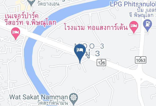 Amphoe Mueang Phitsanulok - Garden Corner Resort&hotel Maps