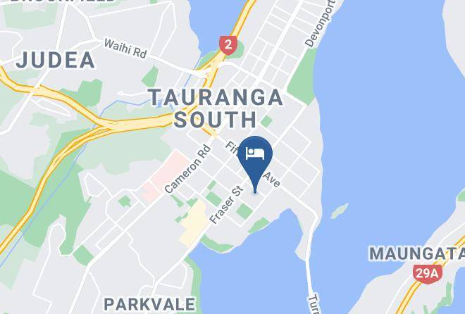 Tauranga - Garden Court Motel Maps