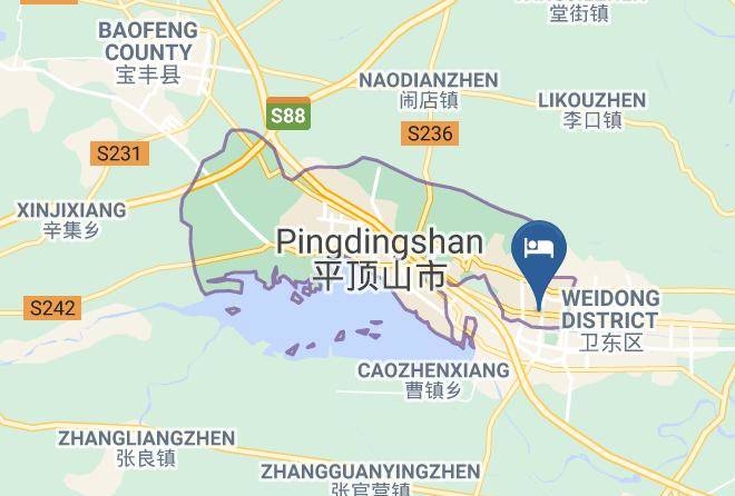 Pingdingshan - Garden Express Hotel Maps