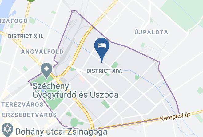 Garden Hotel Budapest Map