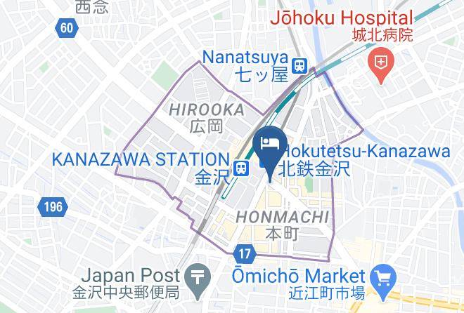 Kanazawa City - Garden Hotel Kanazawa Maps