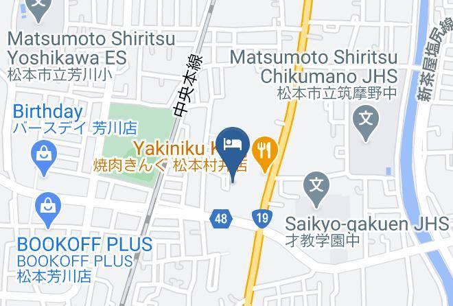 Matsumoto City - Garden Hotel Matsumoto Maps