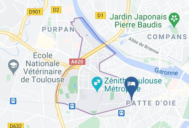 Haute Garonne - Garden Hotel Maps
