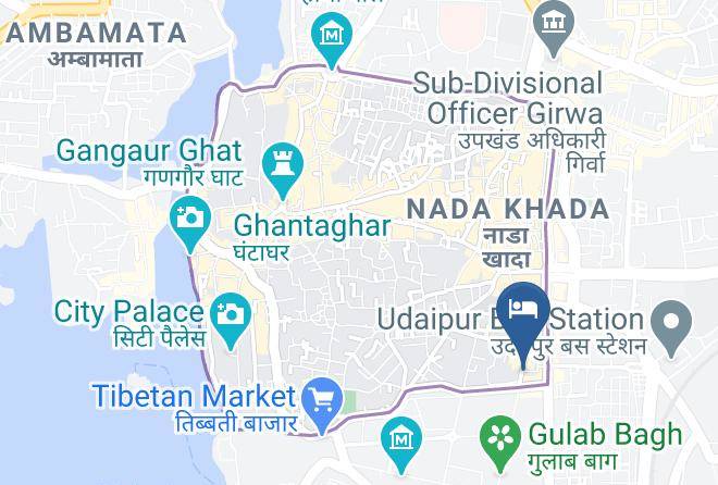 Udaipur - Garden Hotel Maps