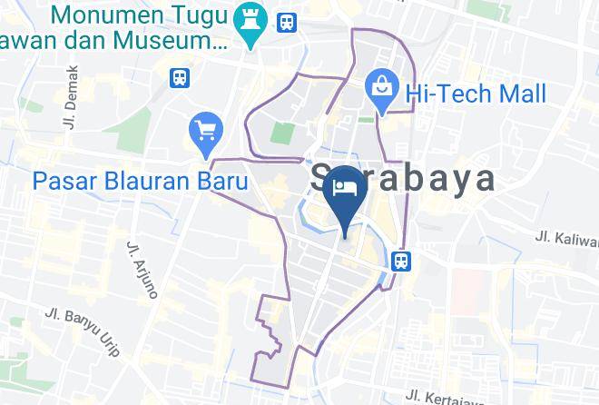 Kota Surabaya - Garden Palace Hotel Surabaya Maps
