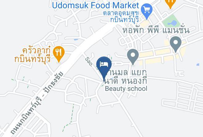 Amphoe Kabin Buri - Garden Resort Maps