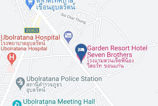 Amphoe Ubolratana - Garden Resort Hotel Seven Brothers Maps