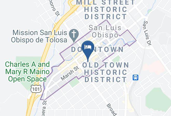 San Luis Obispo - Garden Street Inn A Kirkwood Collection Property Maps