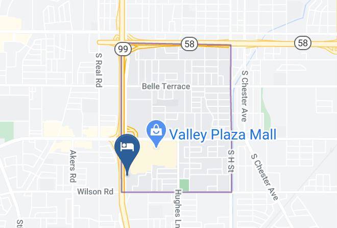 Garden Suites Inn Bakersfield Map