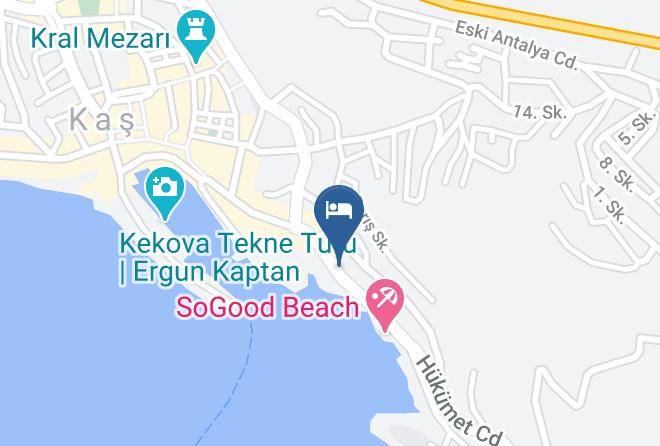 Kas - Gardenia Hotel Maps