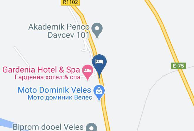Veles - Gardenia Hotel & Spa Maps