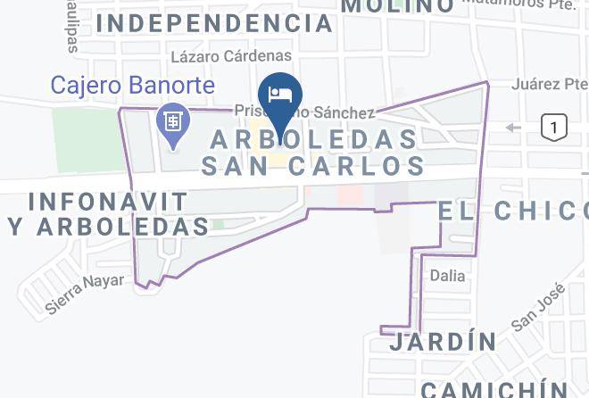 Acaponeta - Gardenia Hotel & Suites Maps