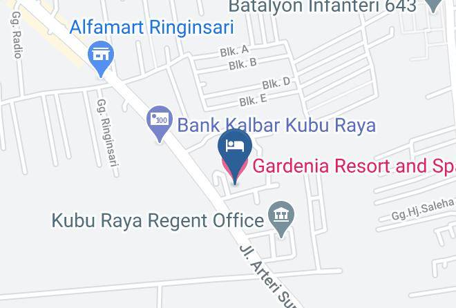 Kubu Raya - Gardenia Resort & Spa Maps