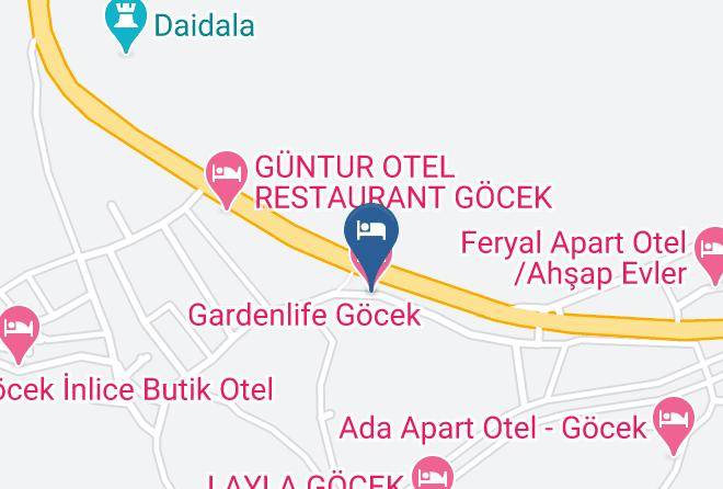 Fethiye - Gardenlife Gocek Hotel Maps
