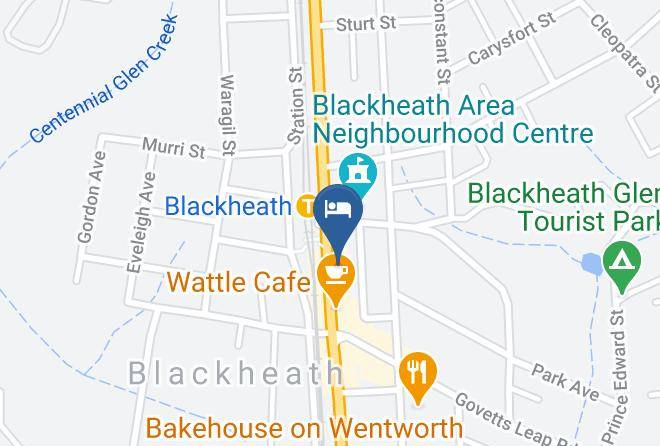 Blue Mountains - Gardners Inn Hotel Maps