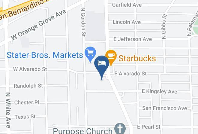 Los Angeles - Garey Motel Pomona Maps