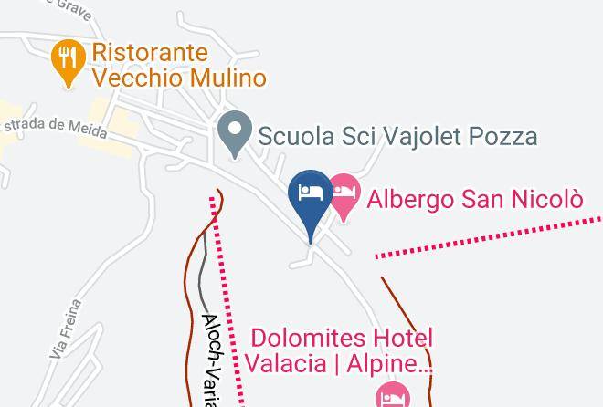 Garni Bernard Pozza Di Fassa Map