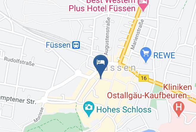 Ostallgau - City Garni Hotel Fussen Maps