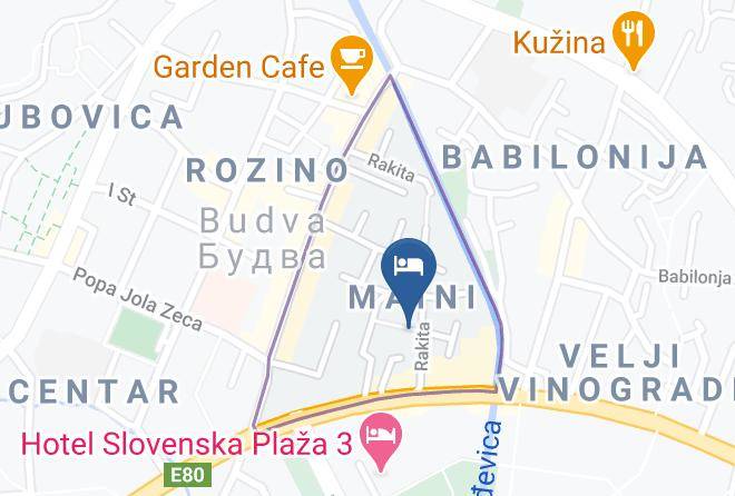 Budva - Garni Hotel Mb Maps