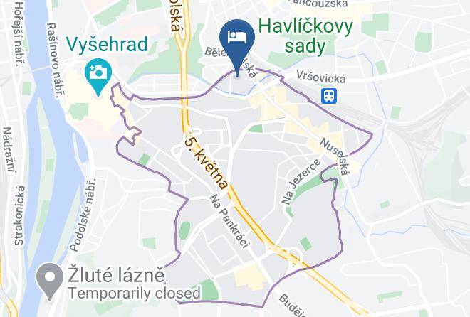 Prague - Garni Hotel Nusle Maps