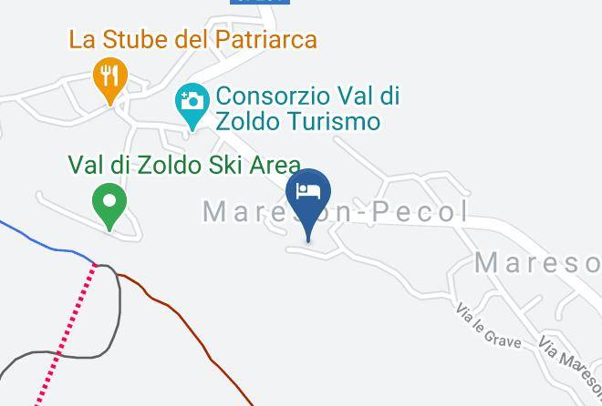 Belluno - Garni Pecol Sas Maps