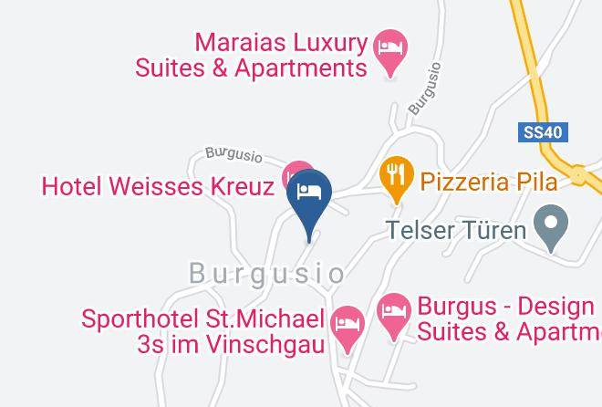 Bolzano - Garni St Johann Burgeis Maps