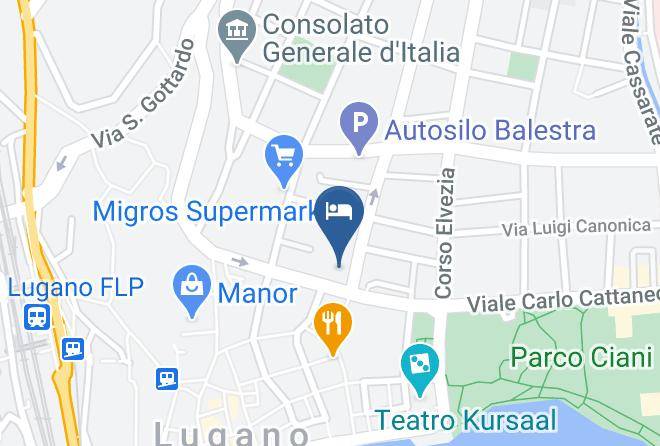 Lugano - Garni Zurigo Maps