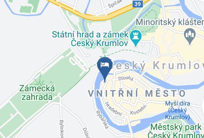 Cesky Krumlov - Garnihotel Castle Bridge Maps