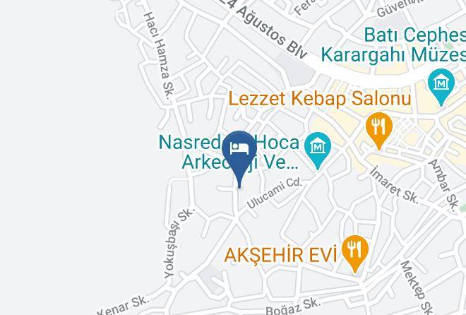 Aksehir - Garp Hotel Maps