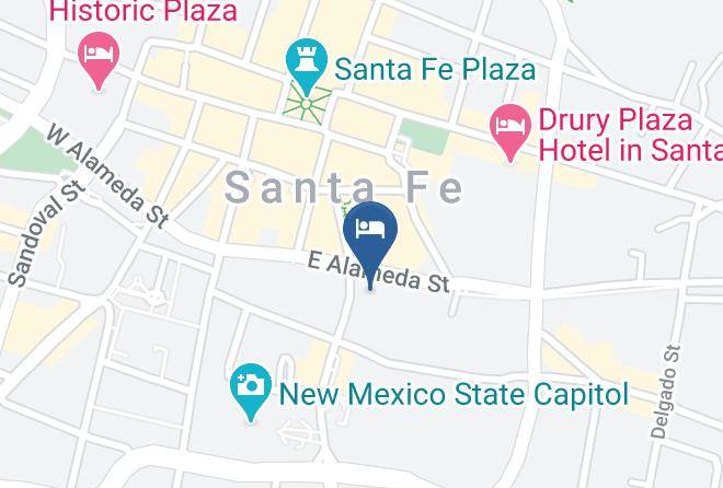 Santa Fe - Garrett's Desert Inn Motel On Rt 66 Santa Fe Maps