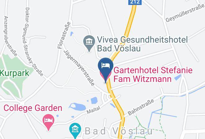 Baden - Gartenhotel Stefanie Fam Witzmann Kg Maps
