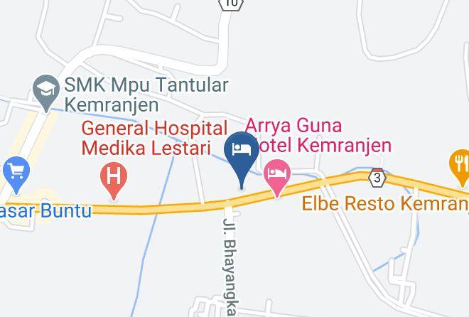 Banyumas Regency - Garuda Hotel Kemranjen Maps