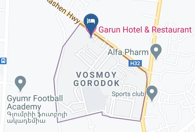 Gyumri - Garun Hotel & Restaurant Maps