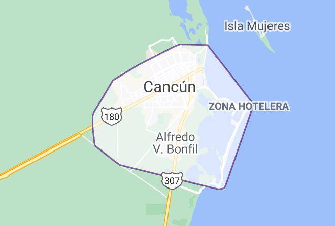 Benito Juarez - Garza Blanca Resort & Spa Cancun Maps