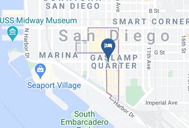 San Diego - Gaslamp Quarter Hotel Maps