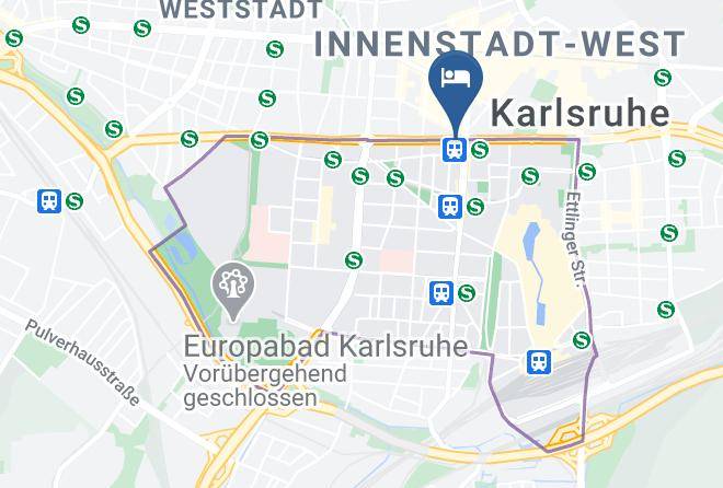 Karlsruhe - Gastehaus Am Karlstor Maps