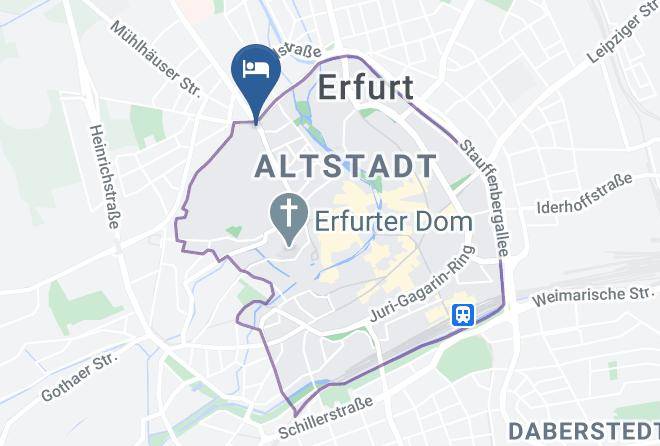 Erfurt - Gastehaus Andreasstrase Maps