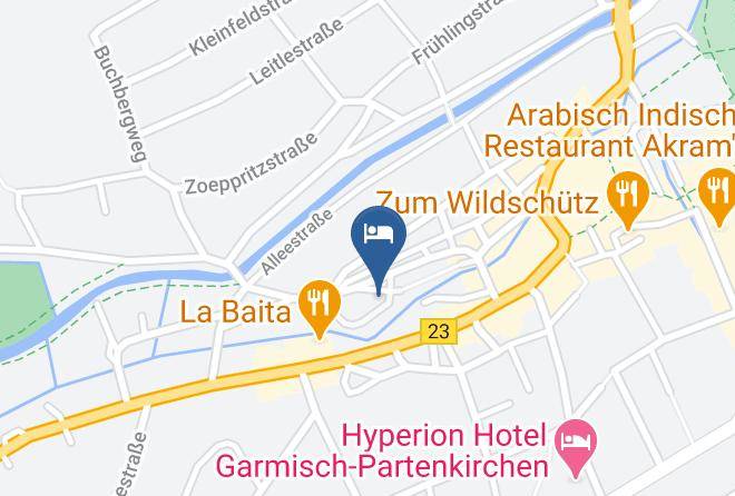 Garmisch Partenkirchen - Gastehaus Angela Maps