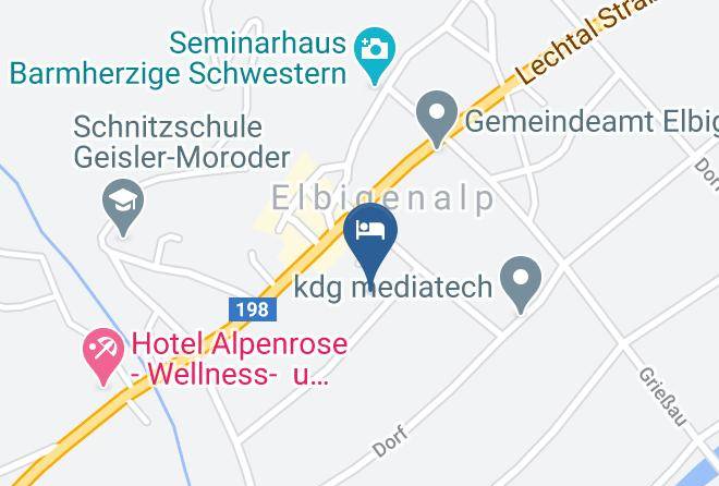 Reutte - Gastehaus Bellevue Maps